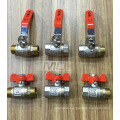 arm handle brass ball valve pn25 ce approved full port brass ball valve dn20